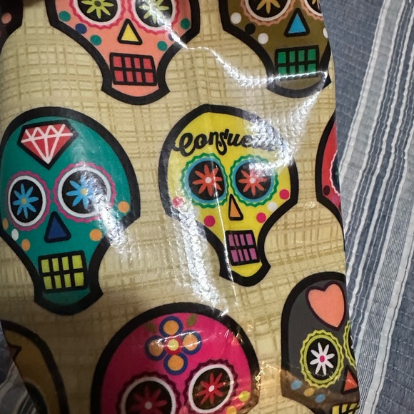 Consuela Colorful Skull Pattern Tote - Picture 3 of 3